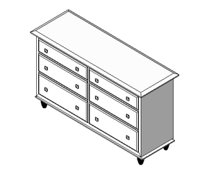 BIM资料|Revit族库-欧式柜06.rfa-BIM建筑网