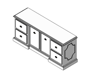 BIM资料|Revit族库-书柜04.rfa-BIM建筑网