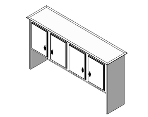BIM资料|Revit族库-书柜05.rfa-BIM建筑网