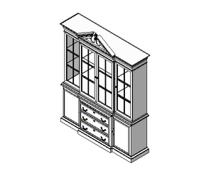 BIM资料|Revit族库-立柜04.rfa-BIM建筑网