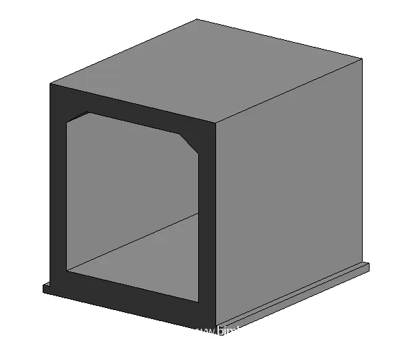 BIM资料|Revit族库-电缆隧道.rfa