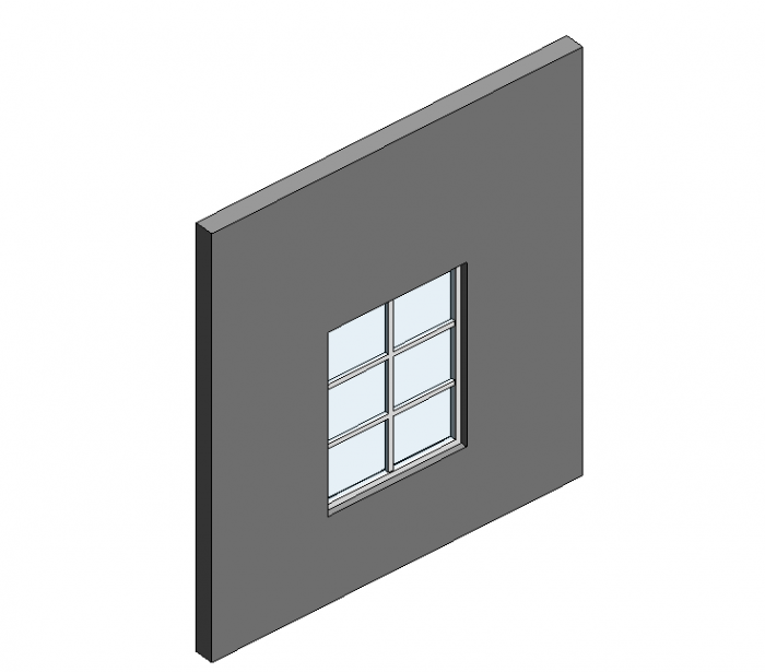 BIM资料|Revit族库-三格双开窗.rfa