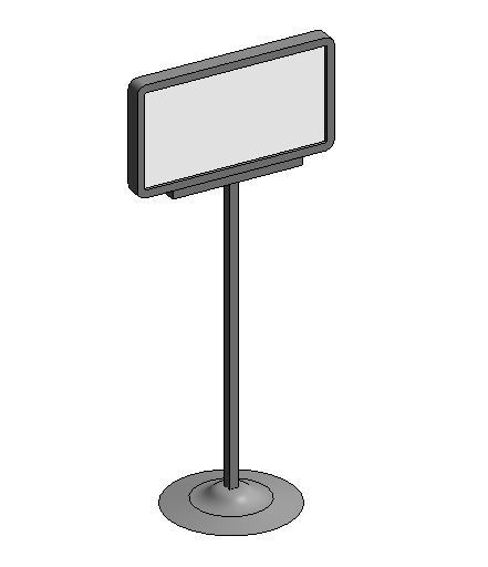 BIM资料|Revit族库-材料标识牌.rfa