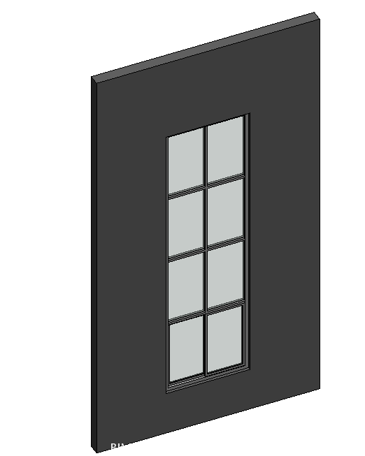 BIM资料|Revit族库-幕墙高窗.rfa