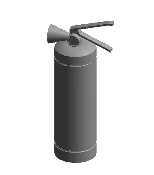 BIM资料|Revit族库-灭火器.rfa