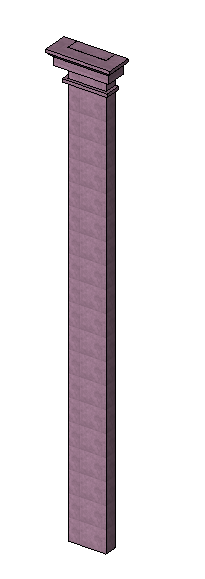 BIM资料|Revit族库-欧式壁柱.rfa