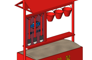 BIM资料|Revit族库-消防架.rfa-BIM建筑网