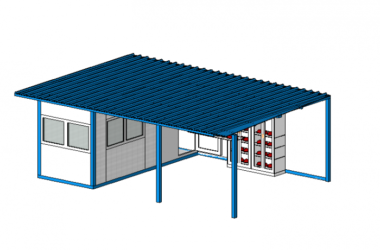 BIM资料|Revit族库-北门门卫.rfa-BIM建筑网