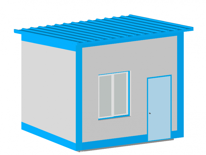 BIM资料|Revit族库-值班室.rfa