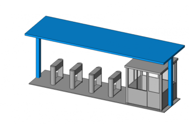BIM资料|Revit族库-保安厅及门卡.rfa-BIM建筑网