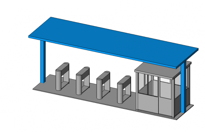 BIM资料|Revit族库-保安厅及门卡.rfa