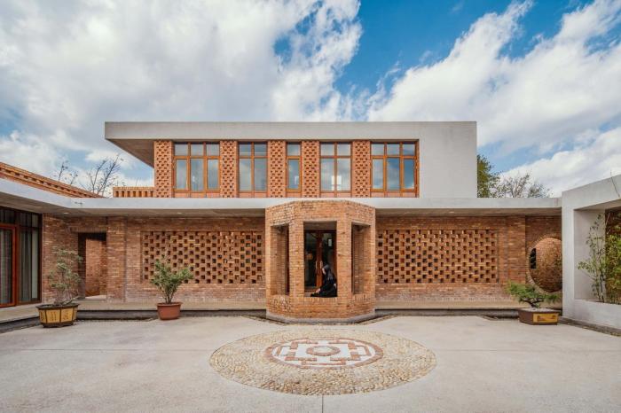 BIM建筑|一方院落，隐于悠然远山：云南曲靖赵宅 / 青岛川拓建筑设计工作室