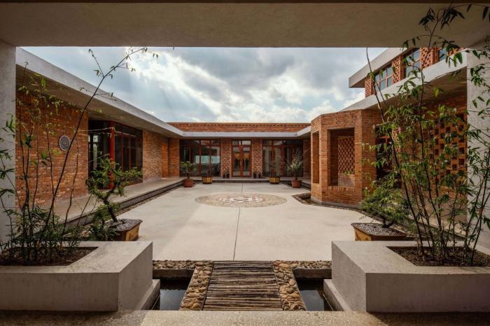 BIM建筑|一方院落，隐于悠然远山：云南曲靖赵宅 / 青岛川拓建筑设计工作室