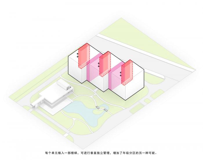 BIM建筑|杭州第二中学钱江校区学生宿舍楼 / 浙江大学建筑设计研究院有限公司