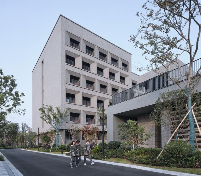BIM建筑|杭州第二中学钱江校区学生宿舍楼 / 浙江大学建筑设计研究院有限公司