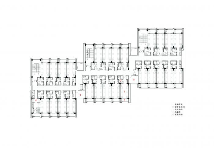 BIM建筑|杭州第二中学钱江校区学生宿舍楼 / 浙江大学建筑设计研究院有限公司