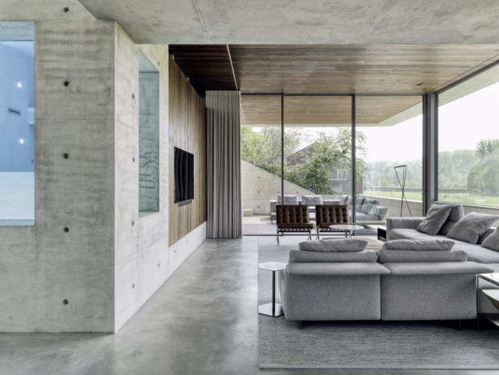 BIM建筑|水与混凝土协奏出的生命之歌：22º 别墅 / Dreessen Willemse Architecten