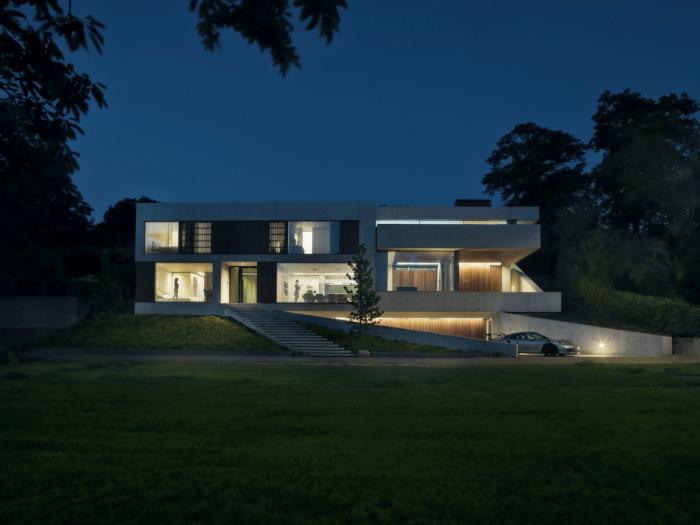 BIM建筑|水与混凝土协奏出的生命之歌：22º 别墅 / Dreessen Willemse Architecten