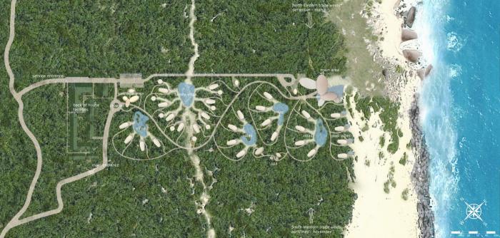 BIM建筑|海岸沙滩巨石下的原始洞穴：斯里兰卡帐篷酒店 / Nomadic Resorts