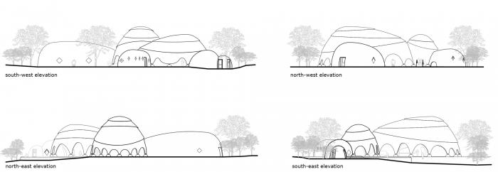 BIM建筑|海岸沙滩巨石下的原始洞穴：斯里兰卡帐篷酒店 / Nomadic Resorts