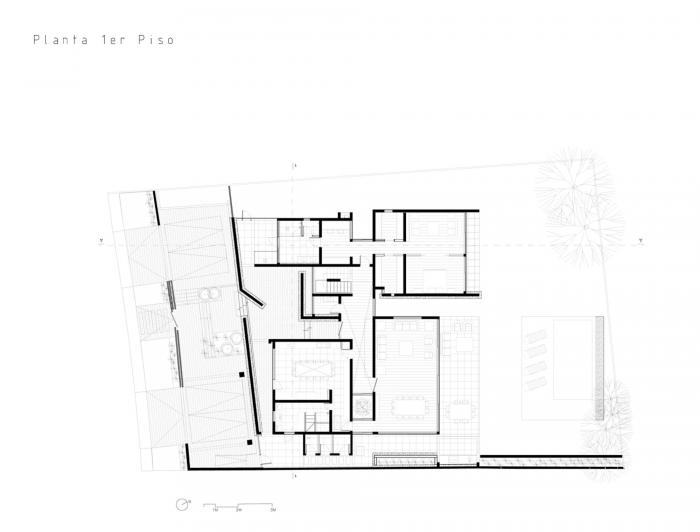 BIM建筑|嵌入场地的巨石：Cerro la Cruz住宅 / Turner Arquitectos
