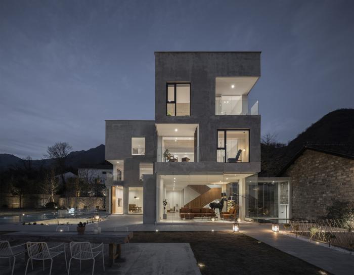 BIM建筑|远眺山麓炊烟人家——杭州偶寄精品民宿酒店 / 是合设计工作室