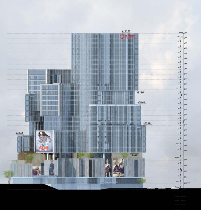 BIM建筑|长沙坡子街上的一座微城市：华远·云玺 / Aedas