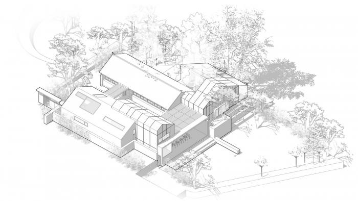 BIM建筑|树下院，北京张家庄村 / 空间进化