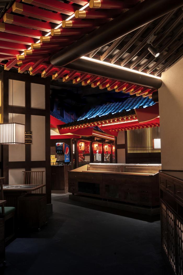 BIM建筑|红叶飘落竹廊外：牛NEW寿喜烧，上海／卧野空间设计事务所