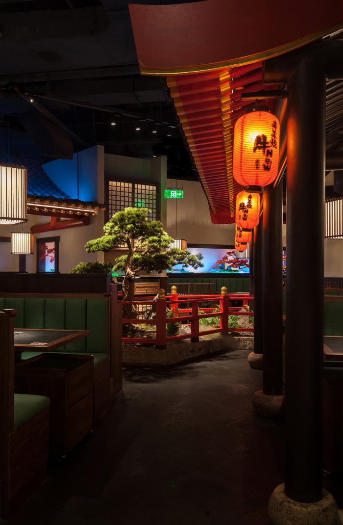 BIM建筑|红叶飘落竹廊外：牛NEW寿喜烧，上海／卧野空间设计事务所