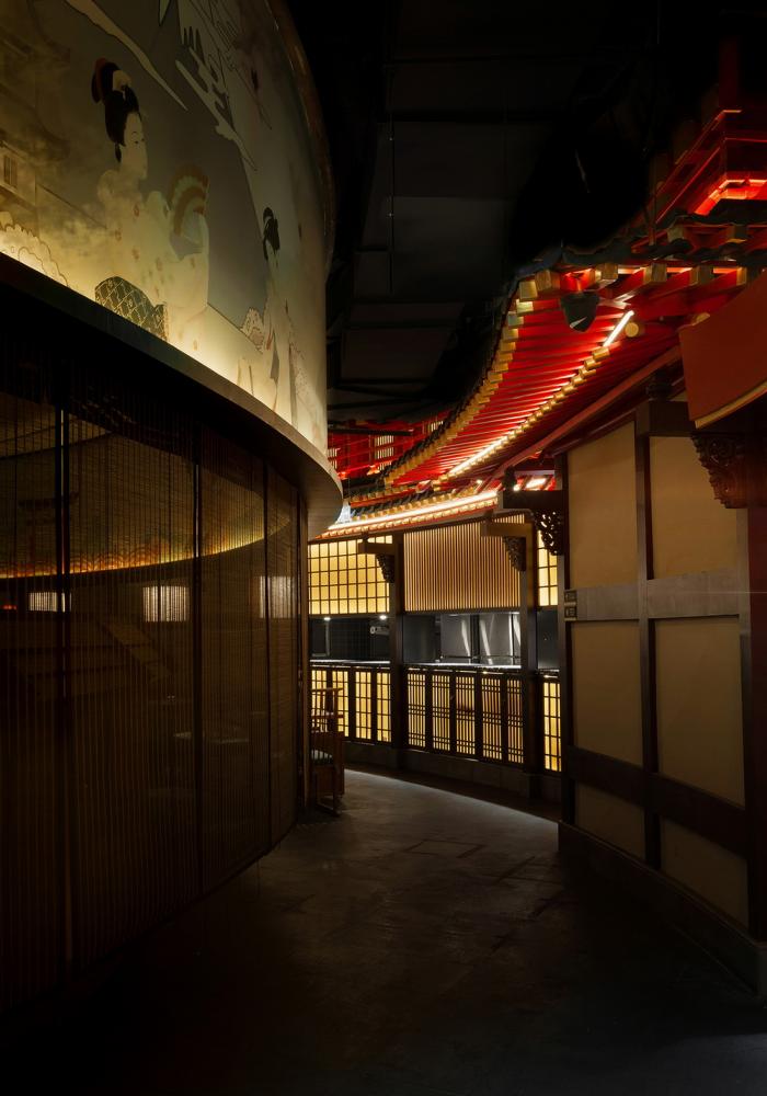 BIM建筑|红叶飘落竹廊外：牛NEW寿喜烧，上海／卧野空间设计事务所