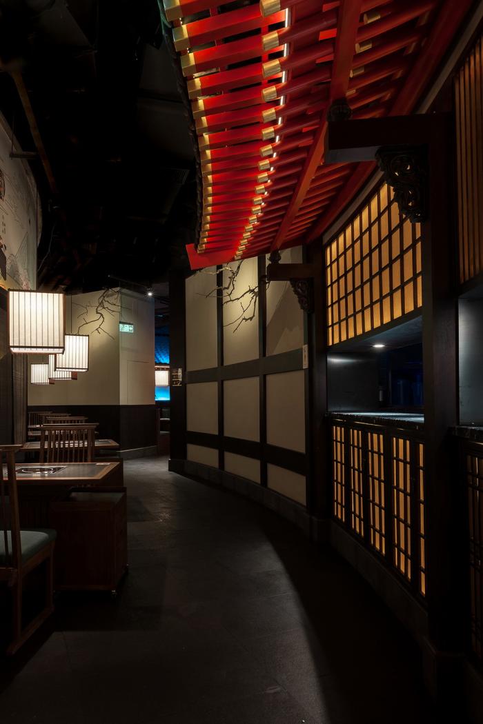 BIM建筑|红叶飘落竹廊外：牛NEW寿喜烧，上海／卧野空间设计事务所