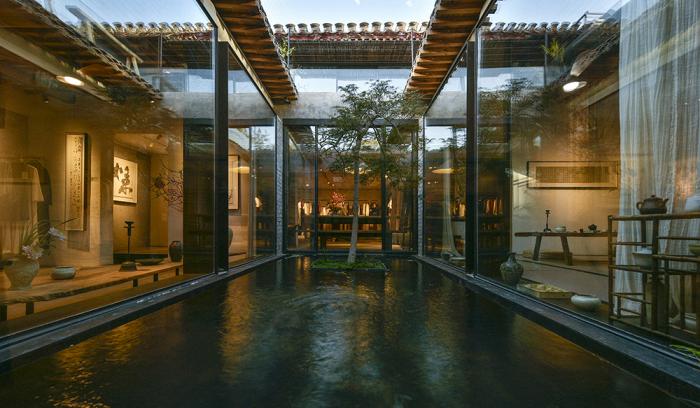 BIM建筑|“那曲水月”——老北京的胡同四重奏 / 北京天作空间装饰设计