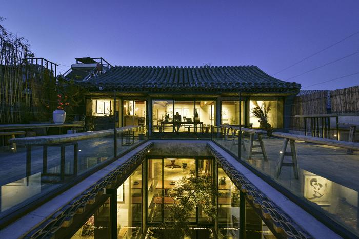 BIM建筑|“那曲水月”——老北京的胡同四重奏 / 北京天作空间装饰设计