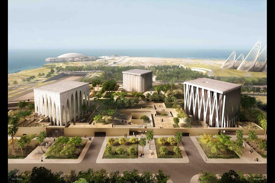 BIM建筑|大卫·阿贾耶为阿布扎比设计三教神庙