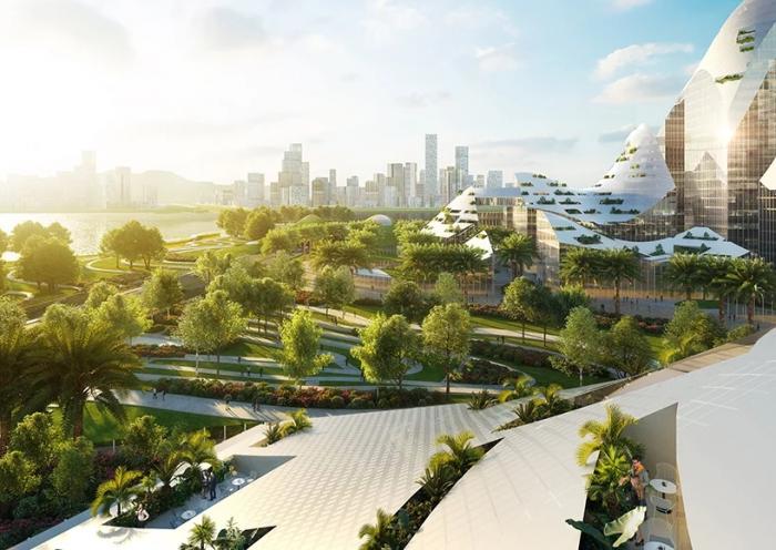 BIM建筑|MVRDV深圳腾讯园区竞标方案——一座连绵起伏的“山脉”