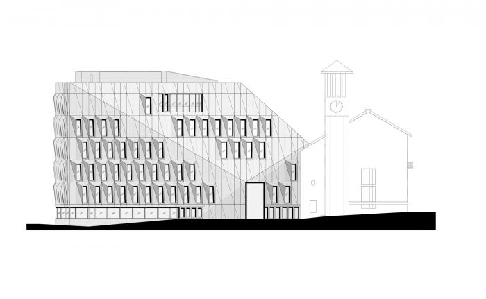 BIM建筑|北极圈内的一颗水晶石：挪威博德市政厅 / Atelier Lorentzen Langkilde