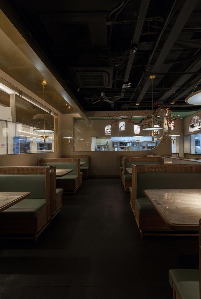 BIM建筑|“田野山河”：肥猫中餐厅，上海菊园店／卧野空间设计事务所