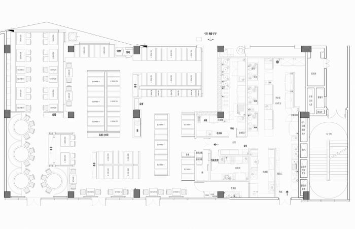 BIM建筑|“田野山河”：肥猫中餐厅，上海菊园店／卧野空间设计事务所