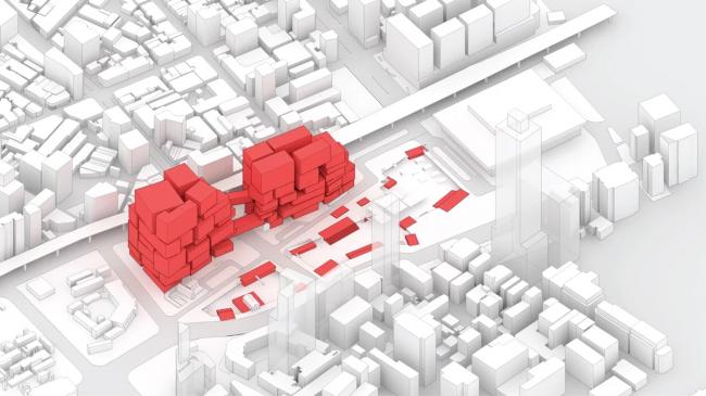 BIM建筑|全身高低都是屏幕的台北双子塔 / MVRDV