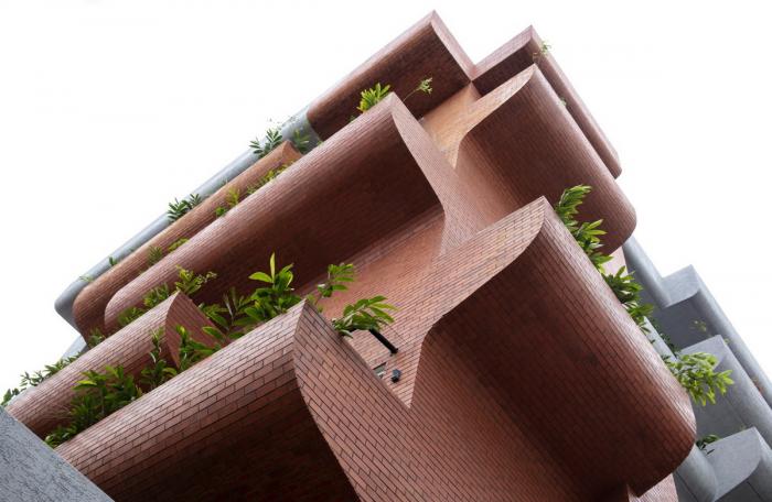 BIM建筑|富有动感的雕塑：印度“森林”公寓 / The Purple Ink Studio