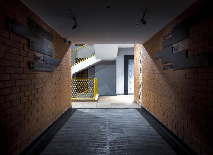 BIM建筑|富有动感的雕塑：印度“森林”公寓 / The Purple Ink Studio