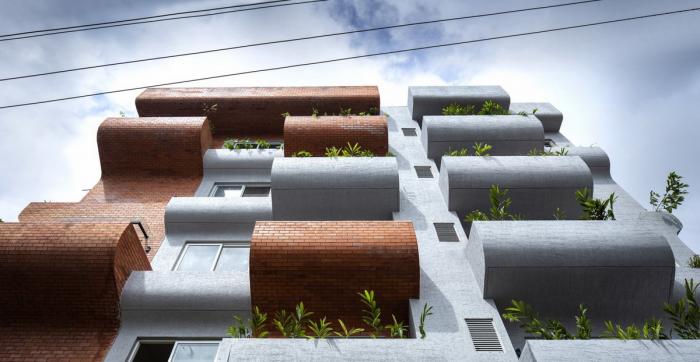 BIM建筑|富有动感的雕塑：印度“森林”公寓 / The Purple Ink Studio