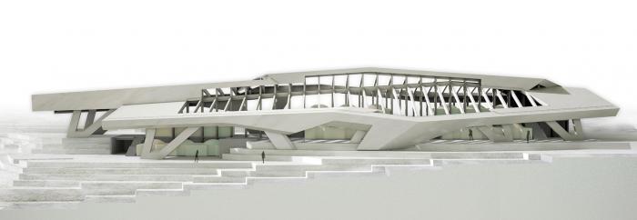 BIM建筑|混凝土几何架构而成的“游戏工具”：上东木炭桑拿屋 / studio_suspicion