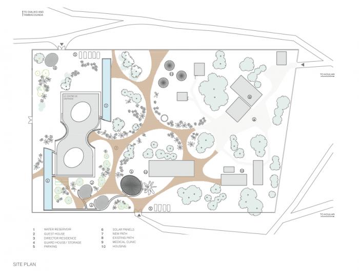 BIM建筑|塞内加尔艺术中心新住宅 / Toshiko Mori