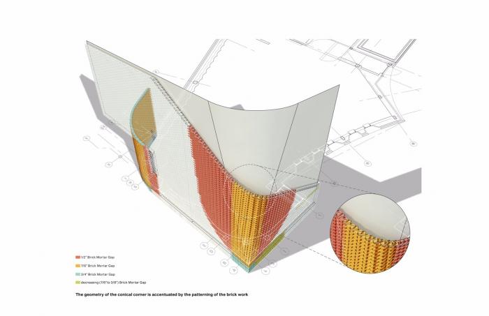 BIM建筑|旋转“编织”砖石打造的雕塑：圣玛丽教堂 / PLY+