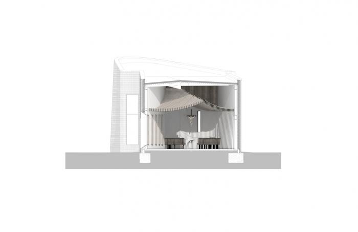 BIM建筑|旋转“编织”砖石打造的雕塑：圣玛丽教堂 / PLY+