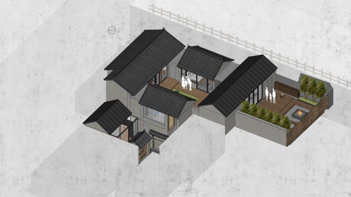 BIM建筑|小龙门百年“福”字院重获新生 | CCDI卝智室内设计