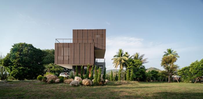 BIM建筑|群山环抱中的雕塑：MHS住宅 / ASWA