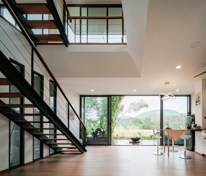 BIM建筑|群山环抱中的雕塑：MHS住宅 / ASWA